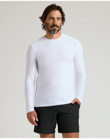 Active Long Sleeve Crew T-Shirt | White
