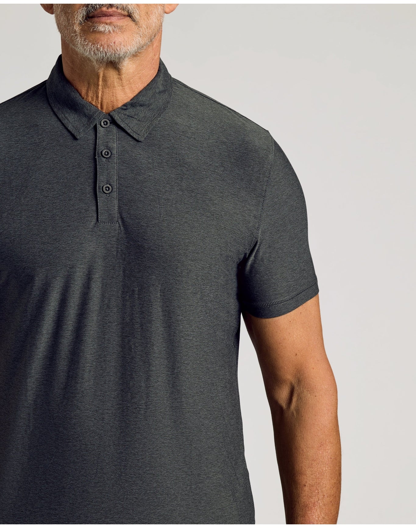 Active Polo 2.0 | Charcoal Heather Gray