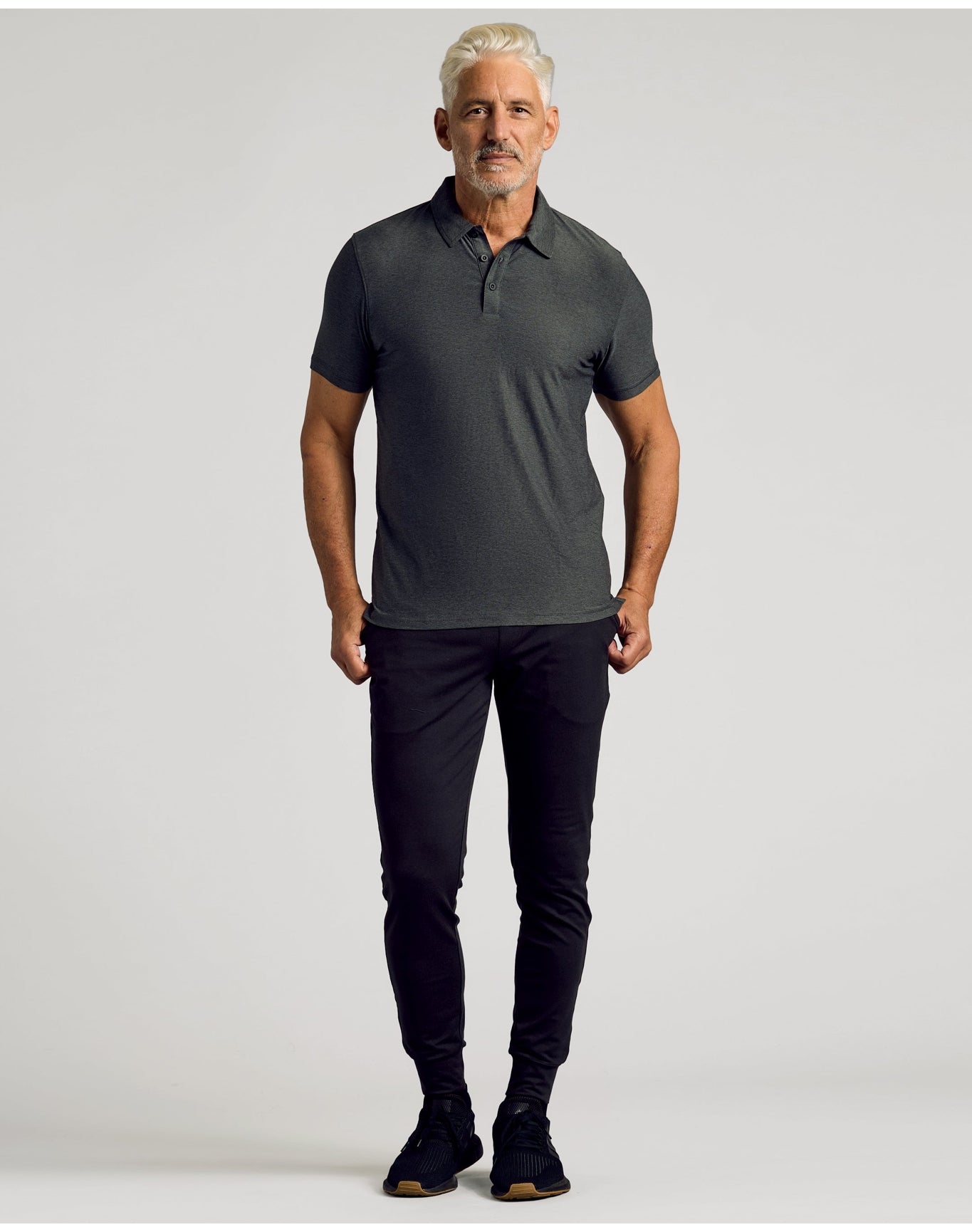 Active Polo 2.0 | Charcoal Heather Gray