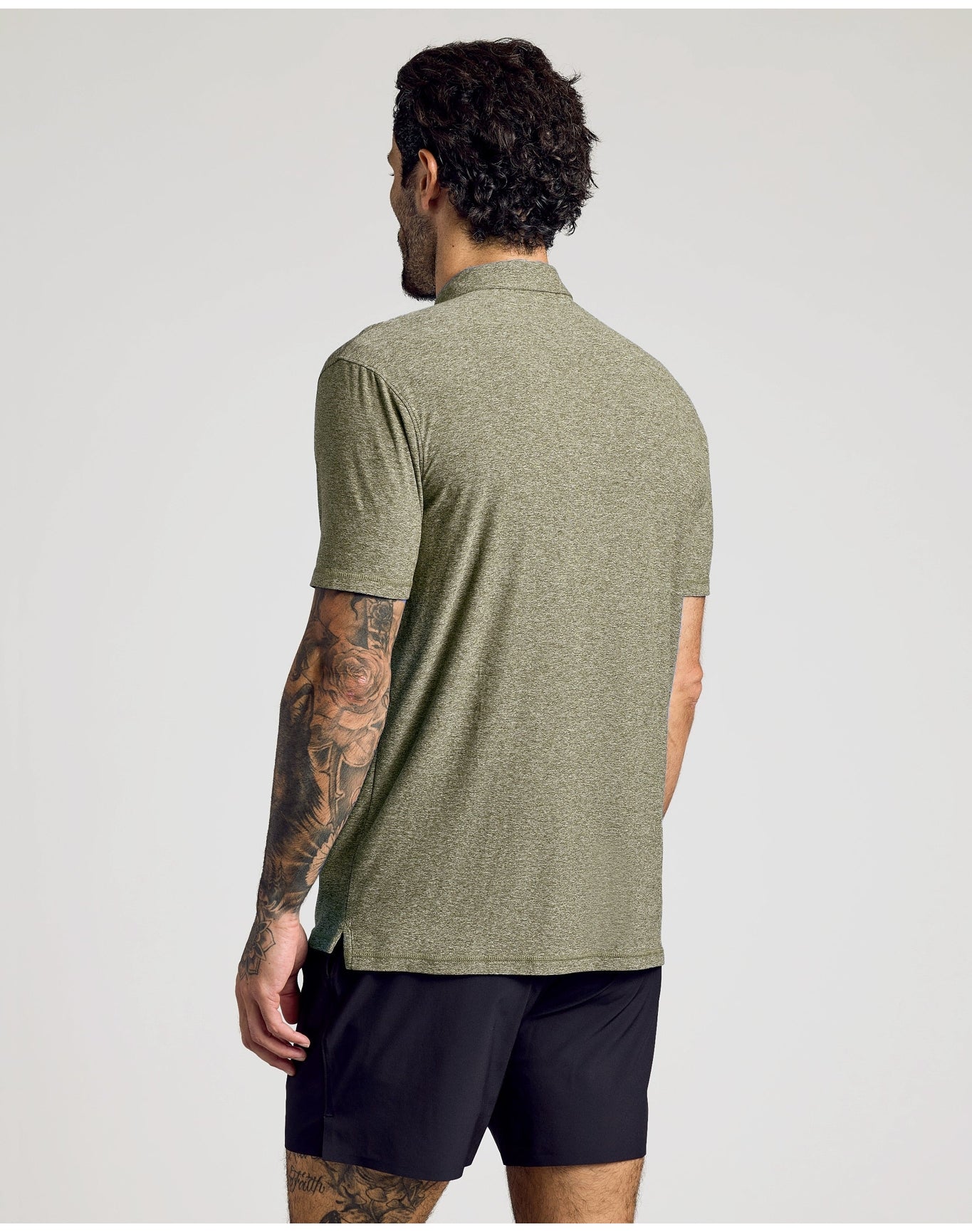 Active Polo 2.0 | Heather Military Green