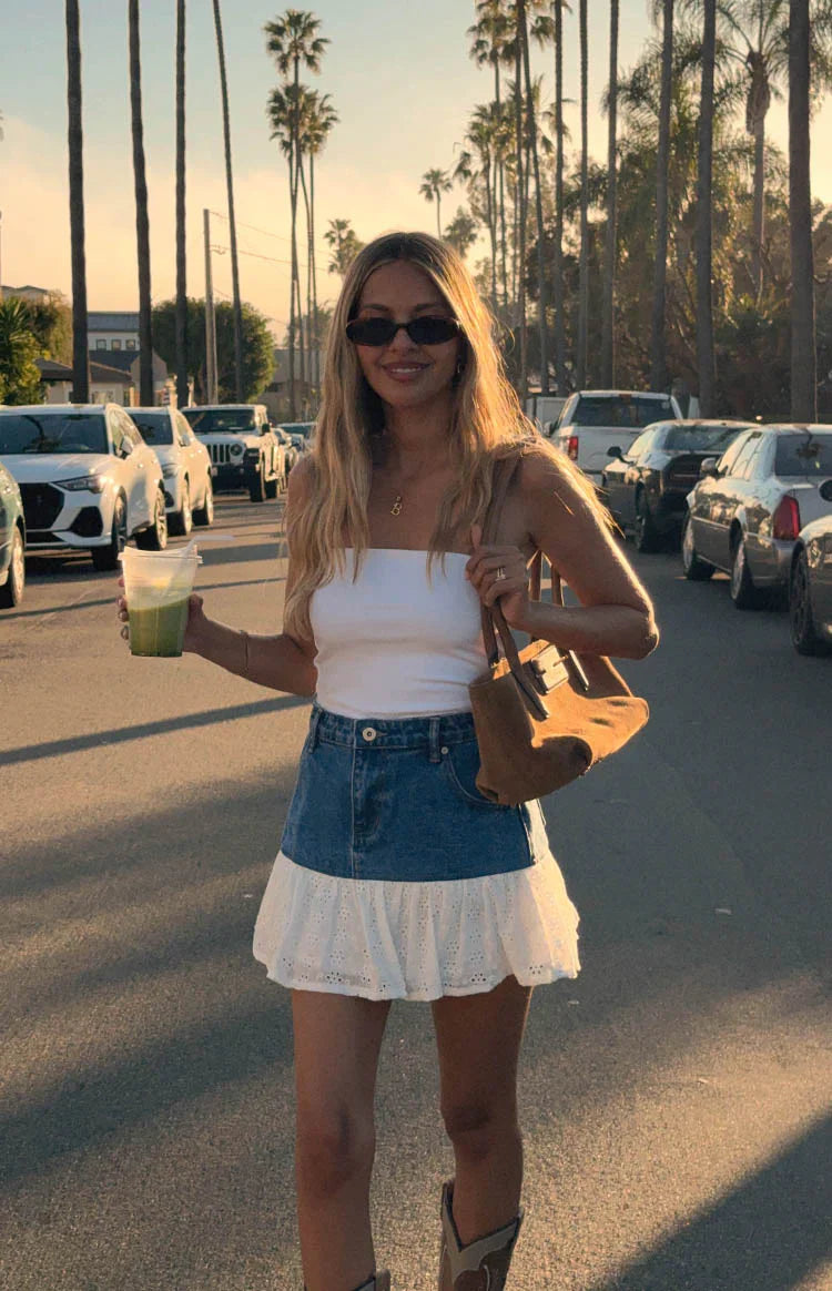 Ainzlee Mini Skirt | Denim