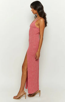 Airdrie Knit Maxi Dress | Pink