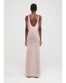 Almond | Knit Maxi Dress | Pale Rose