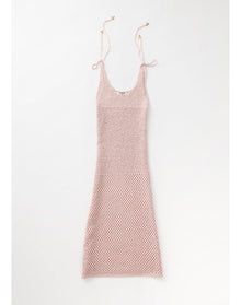 Almond | Knit Maxi Dress | Pale Rose
