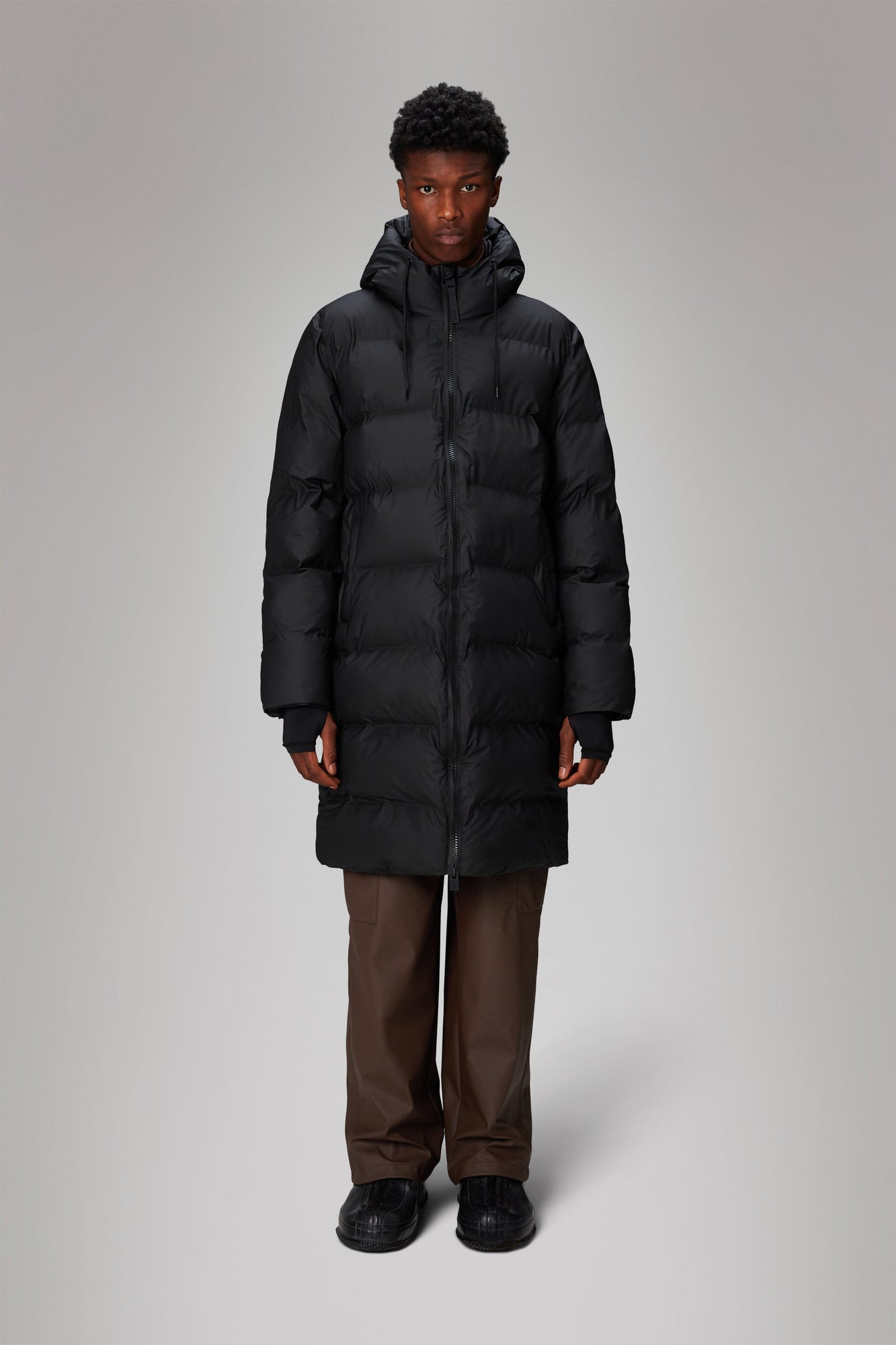 Alta Longer Puffer Jacket | Black