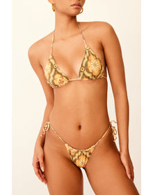 Aluna Swim Bottom | Gold