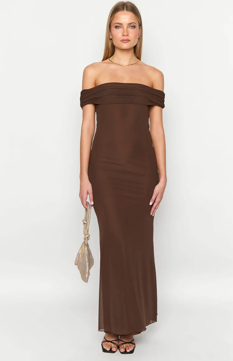 Amabella Maxi Dress | Brown
