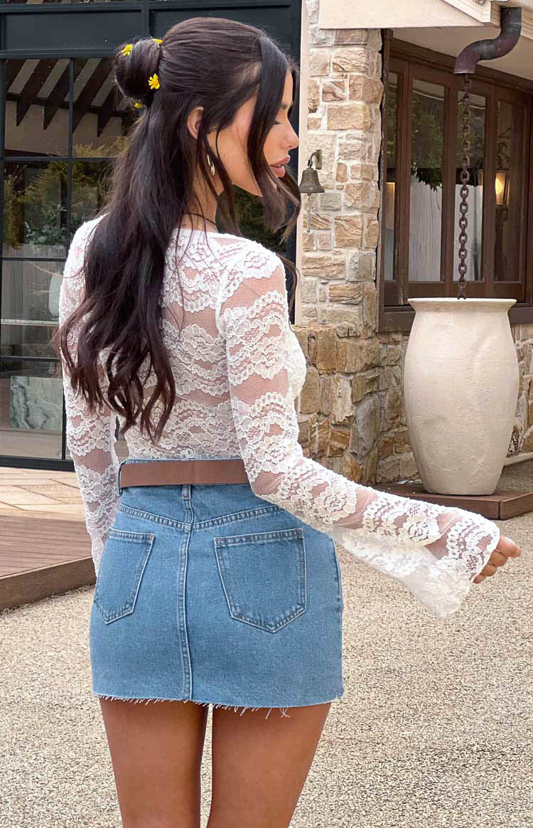 Angel Lace Bodysuit | White