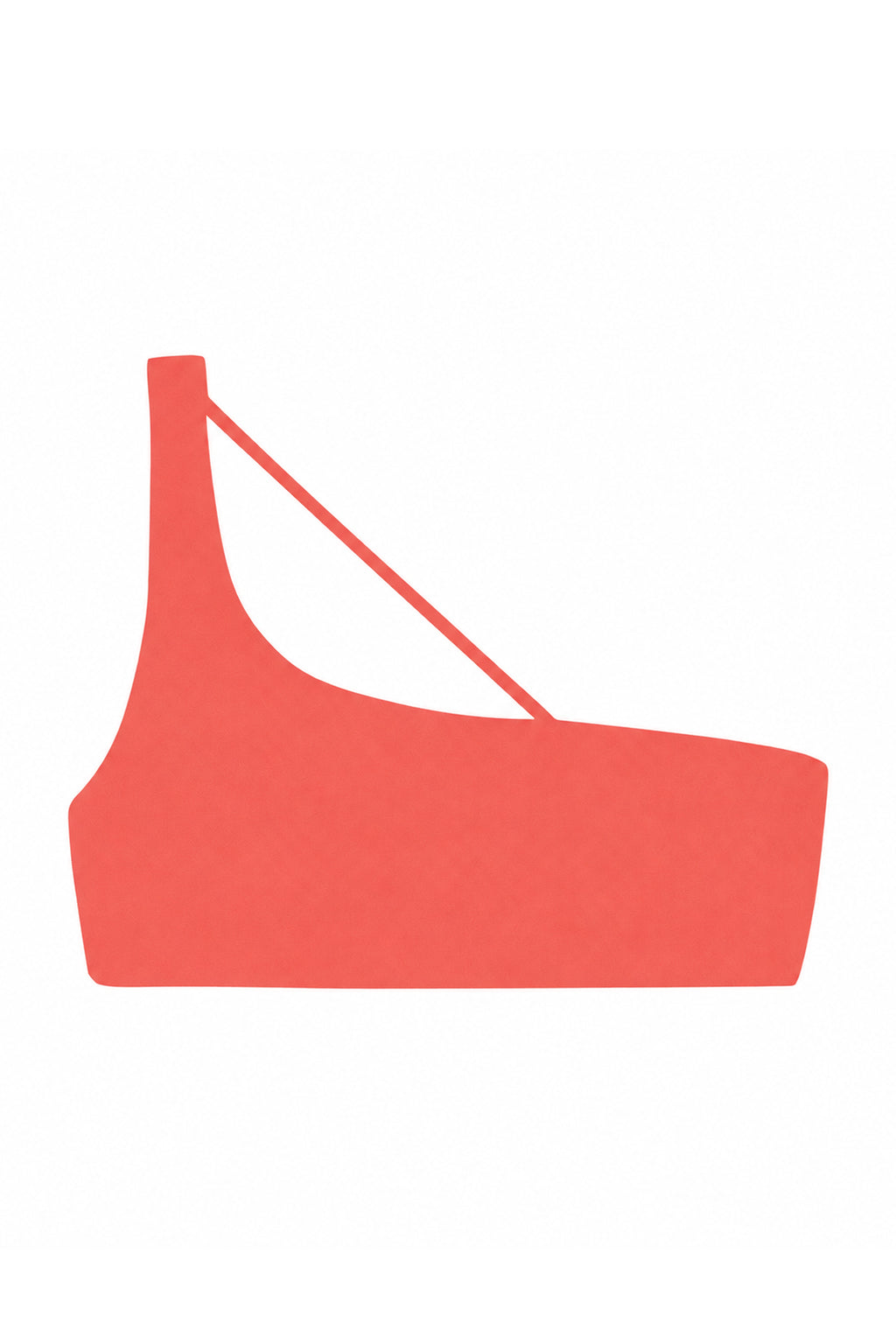 Apex One Shoulder Top | Coral Terry