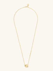 Art Palette Necklace | 5A Grade Cubic Zirconia | 14K Gold Plated Brass