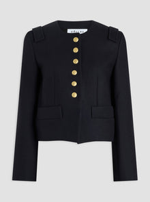 Aubrey Cropped Jacket | Navy