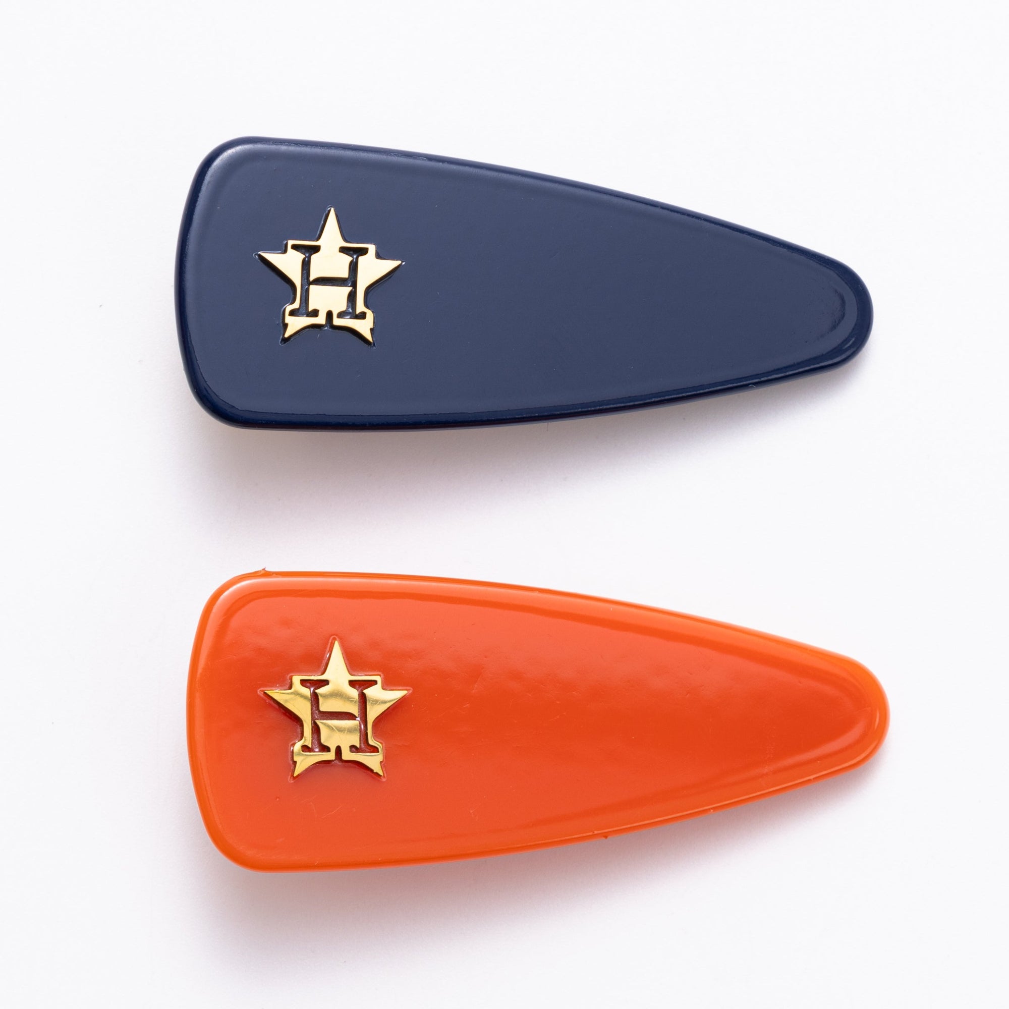 Bijoux Sport by Luv Aj MLB Mini Logo Hair Clip Set | Set of 2 Hair Clips | Houston Astros