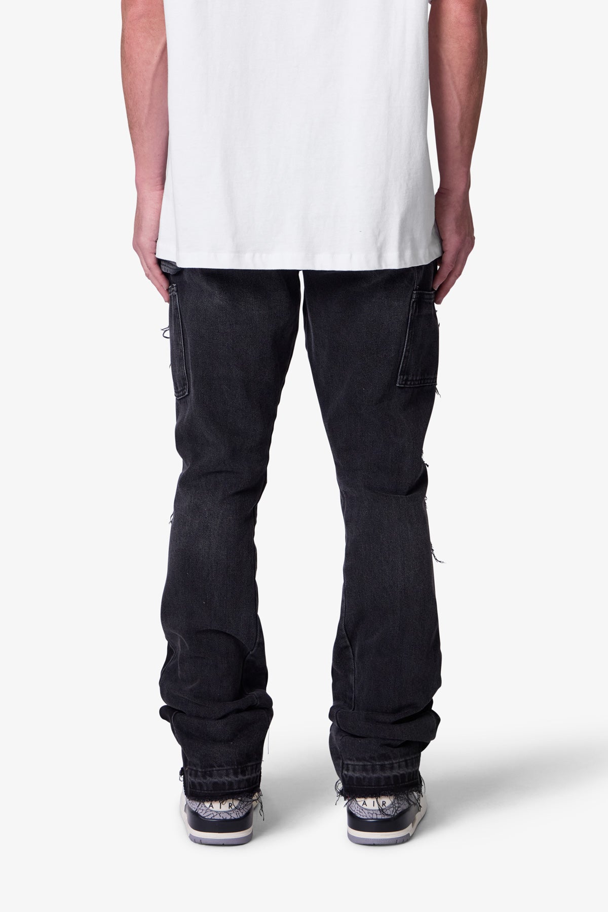 B118 Work Flare Denim | Black