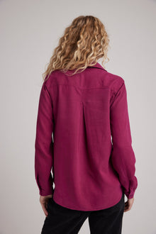 Classic Button Down - Dark Magenta