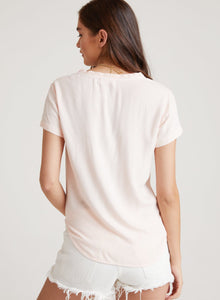 V|Neck Tee | Sunset Coral