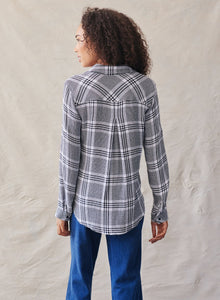 Two Pocket Button Down - Houndstooth Plaid