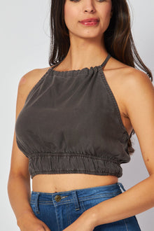 Clinch Waist Halter Top | Java