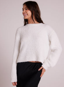 Long Sleeve Crew Sweater - Winter White