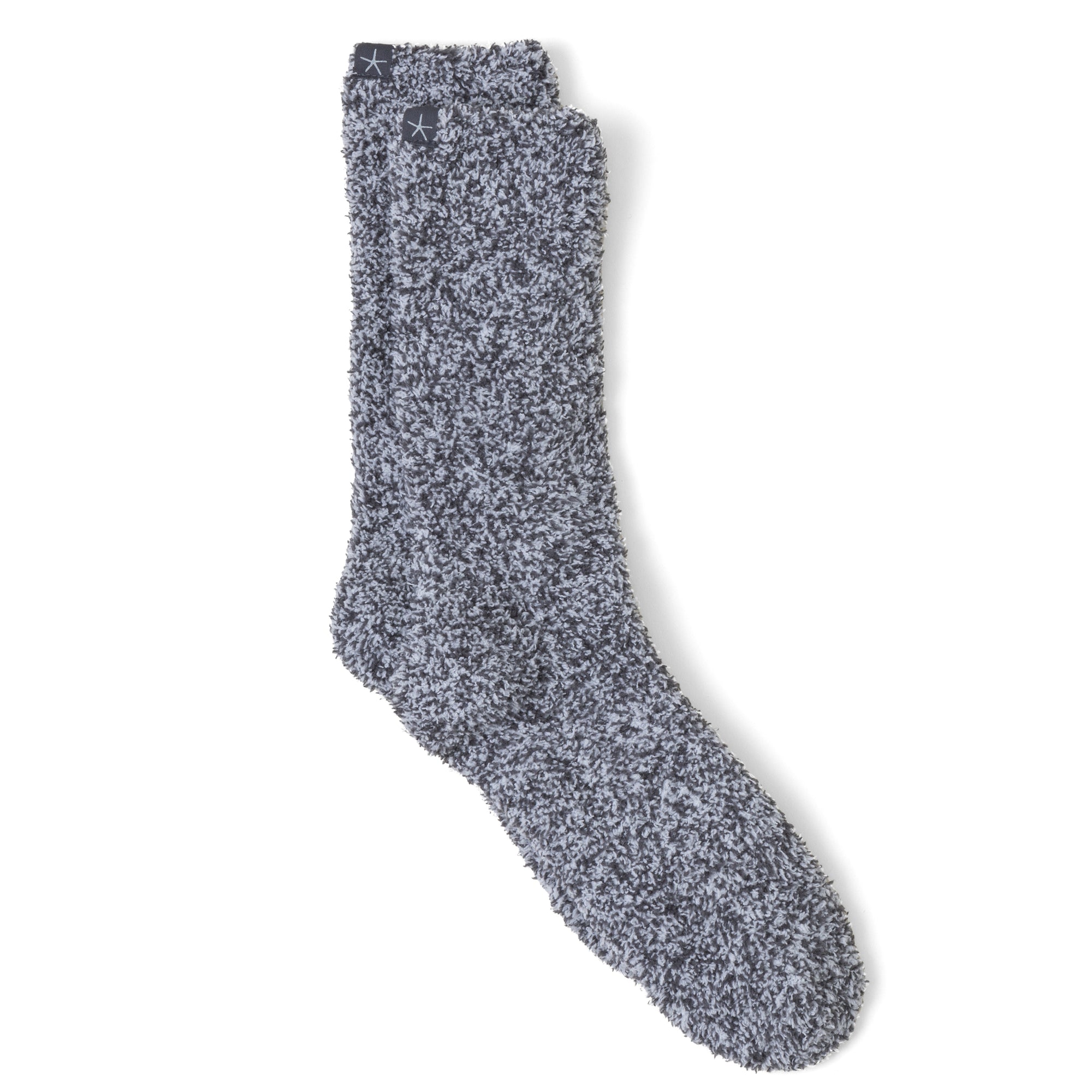 Cozychic Heathered Men's Socks | Slate Blue/White