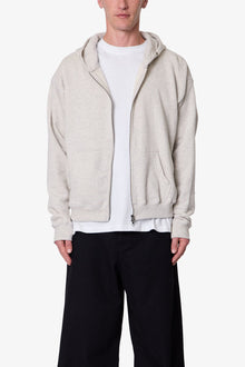 Basic Grey Zip Up Hoodie