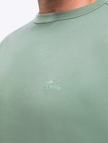 Mens | Script Overtime Relaxed-Fit Oversized Tee | Basil