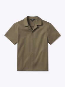 Mens | Elevate Pique Classic-Fit Button Up | Bay Leaf