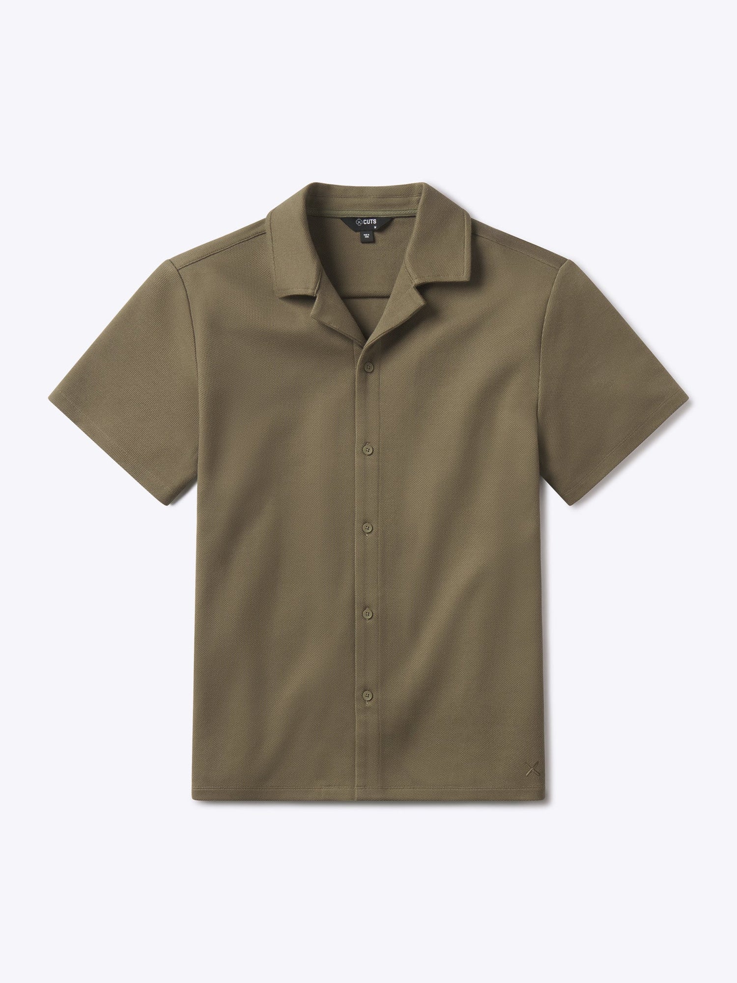 Mens | Elevate Pique Classic-Fit Button Up | Bay Leaf