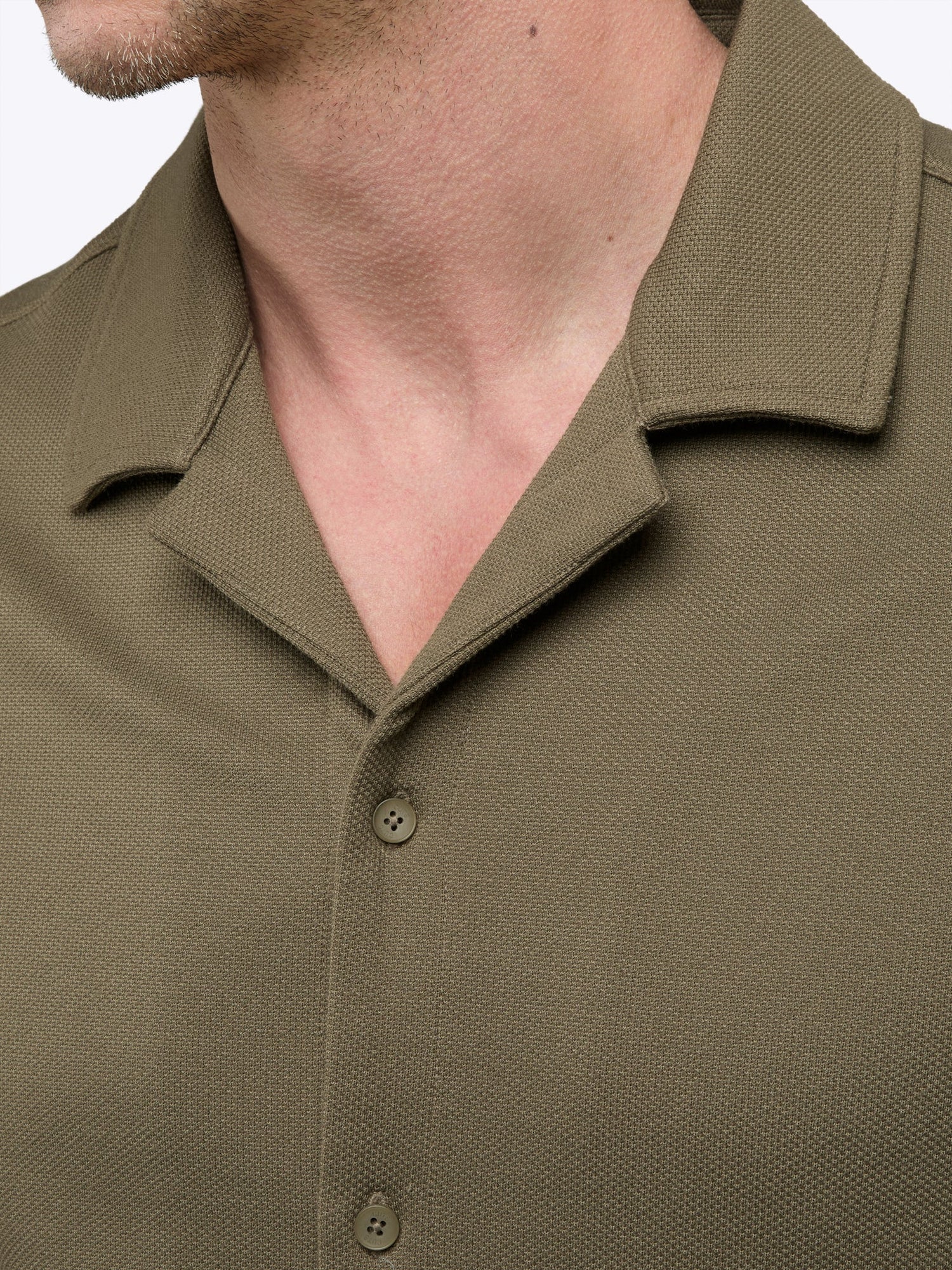 Mens | Elevate Pique Classic-Fit Button Up | Bay Leaf