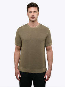 Mens | Portofino Classic-Fit Crochet Tee | Bay Leaf