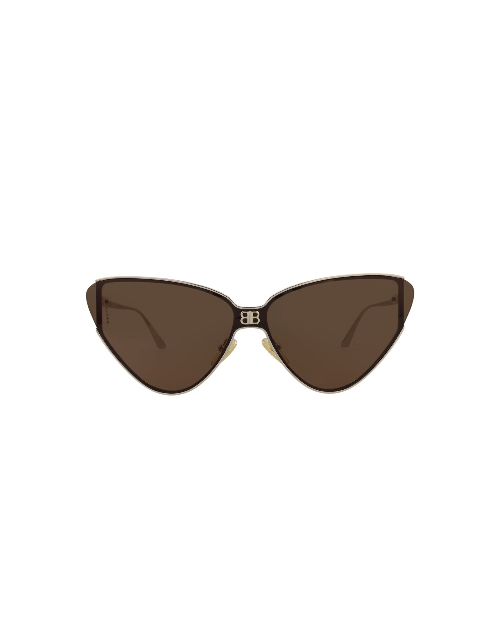 Balenciaga Cat Eye Metal Sunglasses | Gold