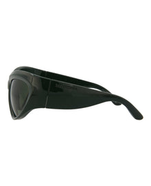 Balenciaga Shield Bio Injection Sunglasses | Green