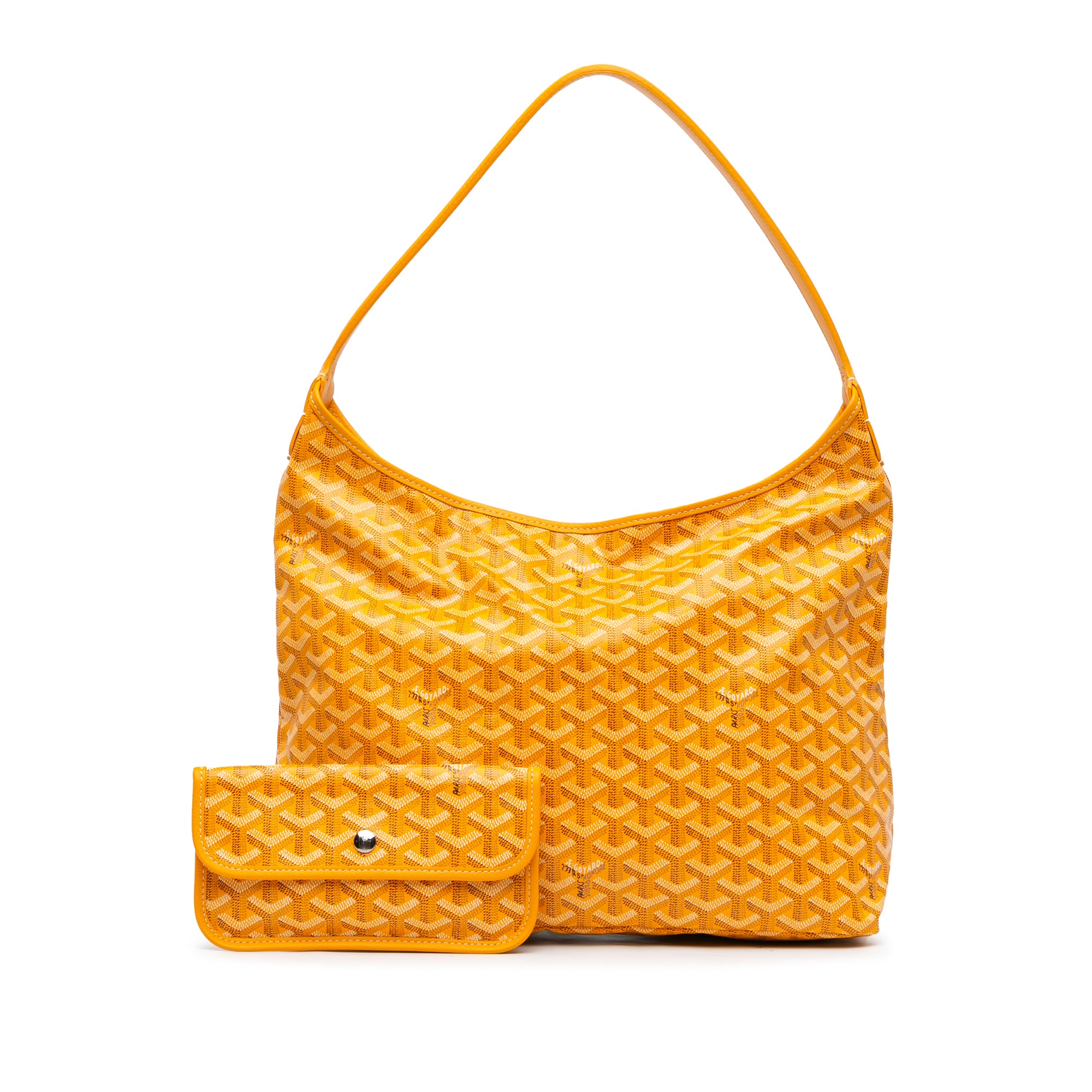 Goyard | Pre-Owned Goyardine Boheme Hobo - I | Yellow
