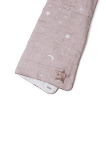 Baby | Organic Cotton Double Cloth Starry Night Quilt | Faded Rose Multi