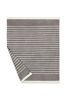 CozyChic Horizontal Stripe Blanket | Beach Rock/Cream