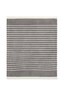 CozyChic Horizontal Stripe Blanket | Beach Rock/Cream
