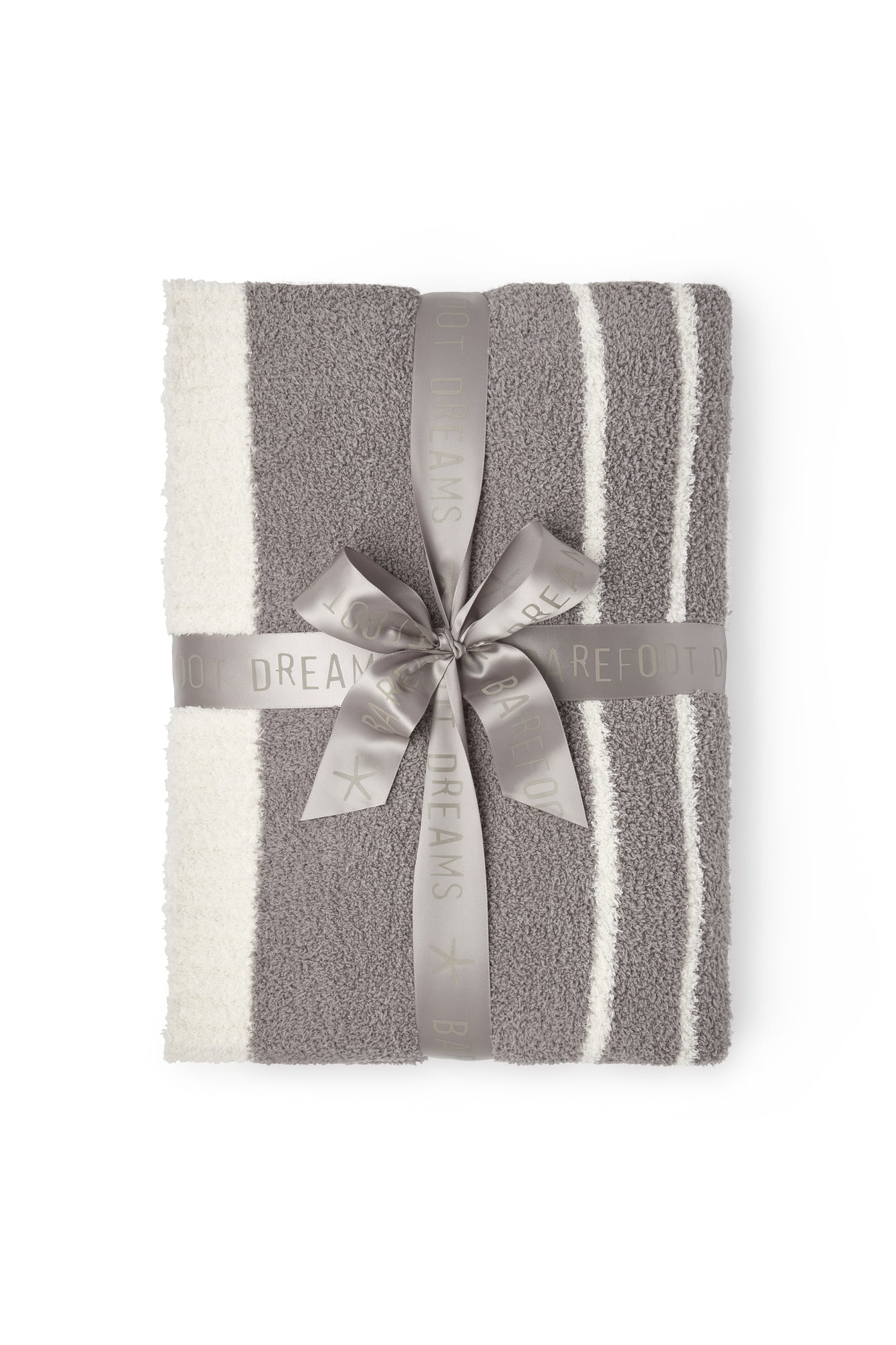 CozyChic Horizontal Stripe Blanket | Beach Rock/Cream