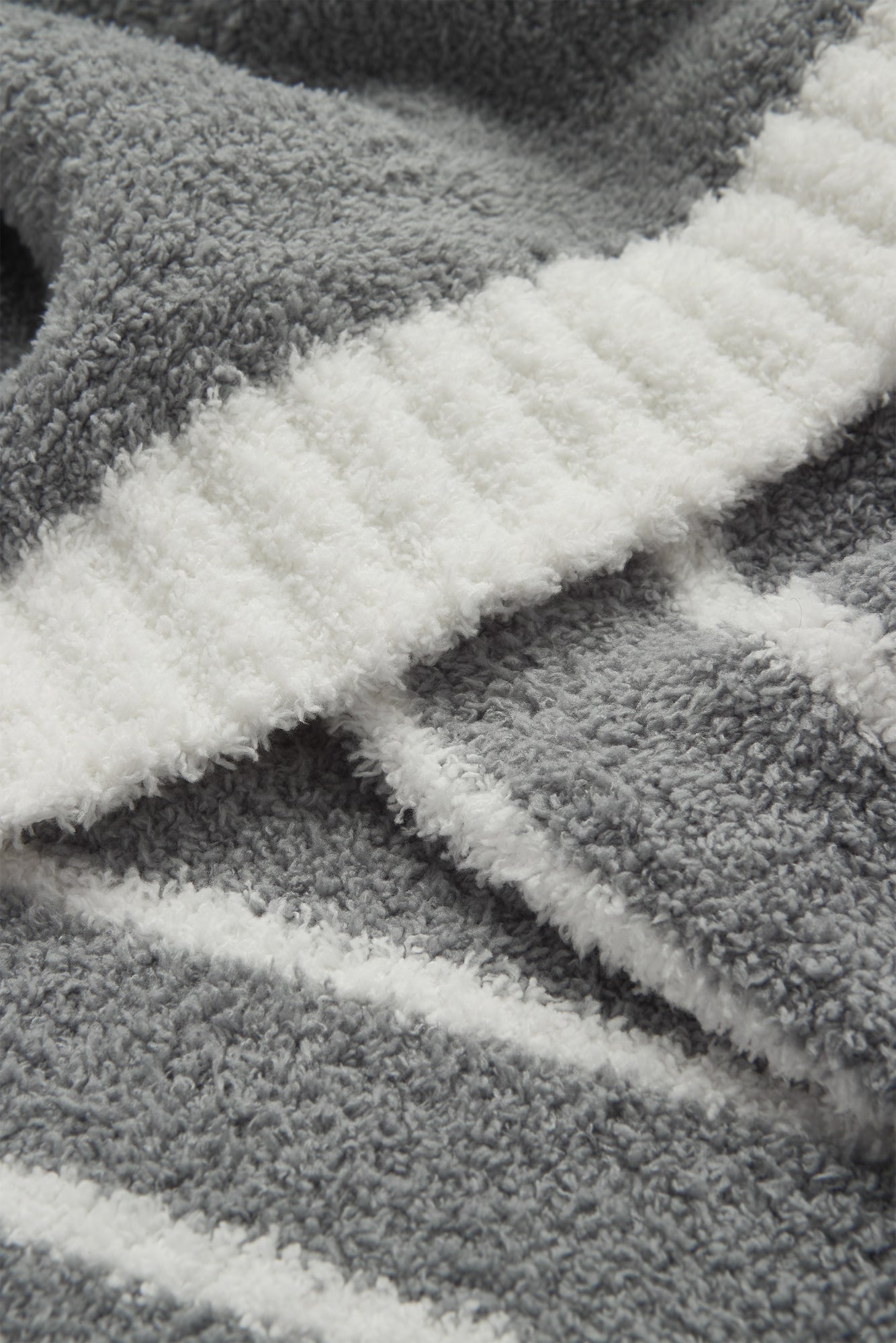 CozyChic Horizontal Stripe Blanket | Moonbeam/Pearl