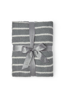 CozyChic Horizontal Stripe Blanket | Moonbeam/Pearl