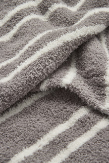 CozyChic Doubled Stripe Blanket | Beach Rock/Cream