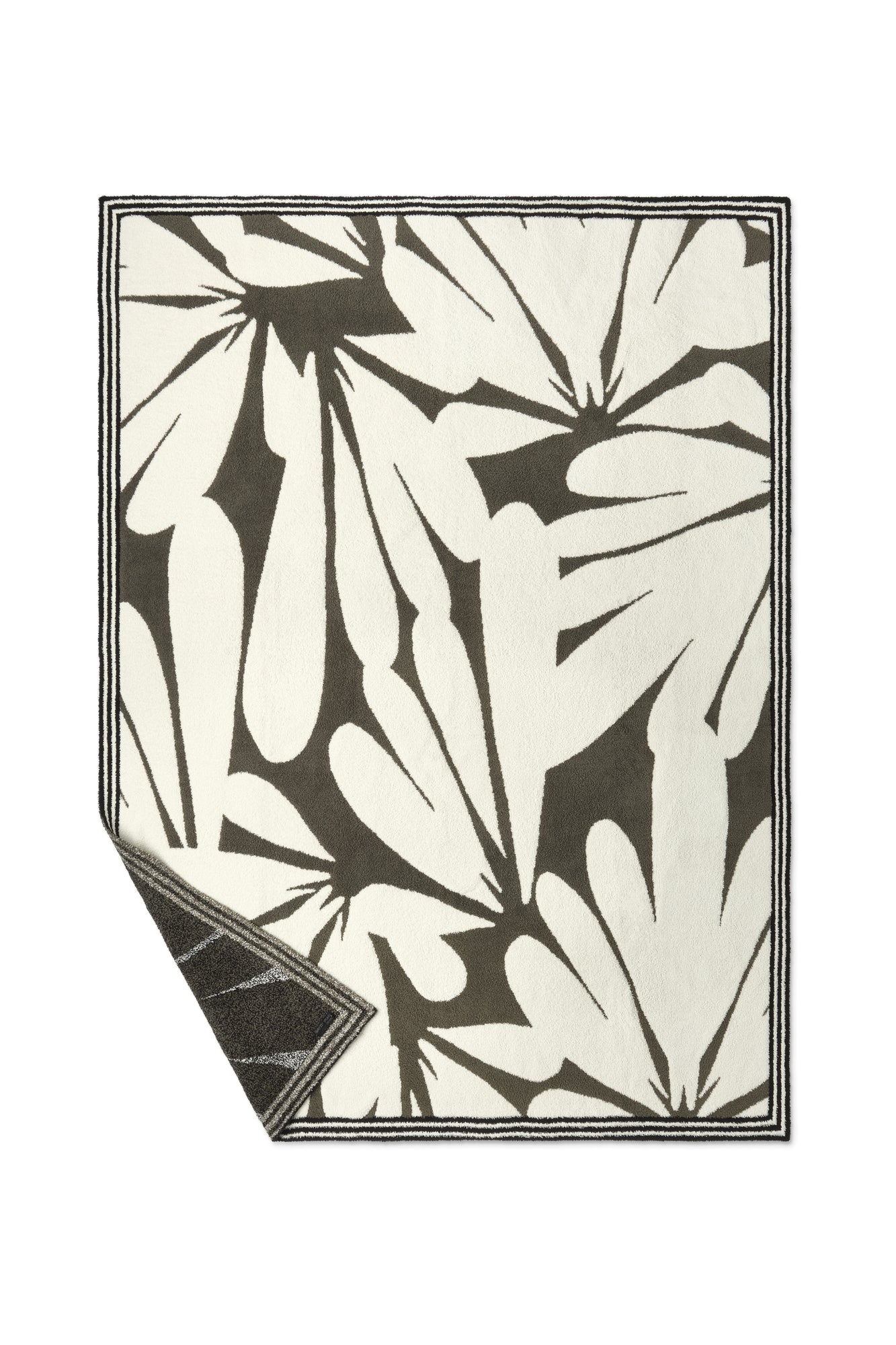CozyChic Daisy Petal Throw | Khaki Green Multi