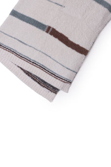 CozyChic Vista Stripe Throw | Cream Multi