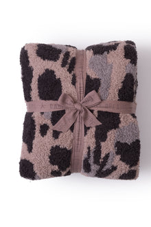 CozyChic Exploded Leopard Throw | Deep Willow Multi