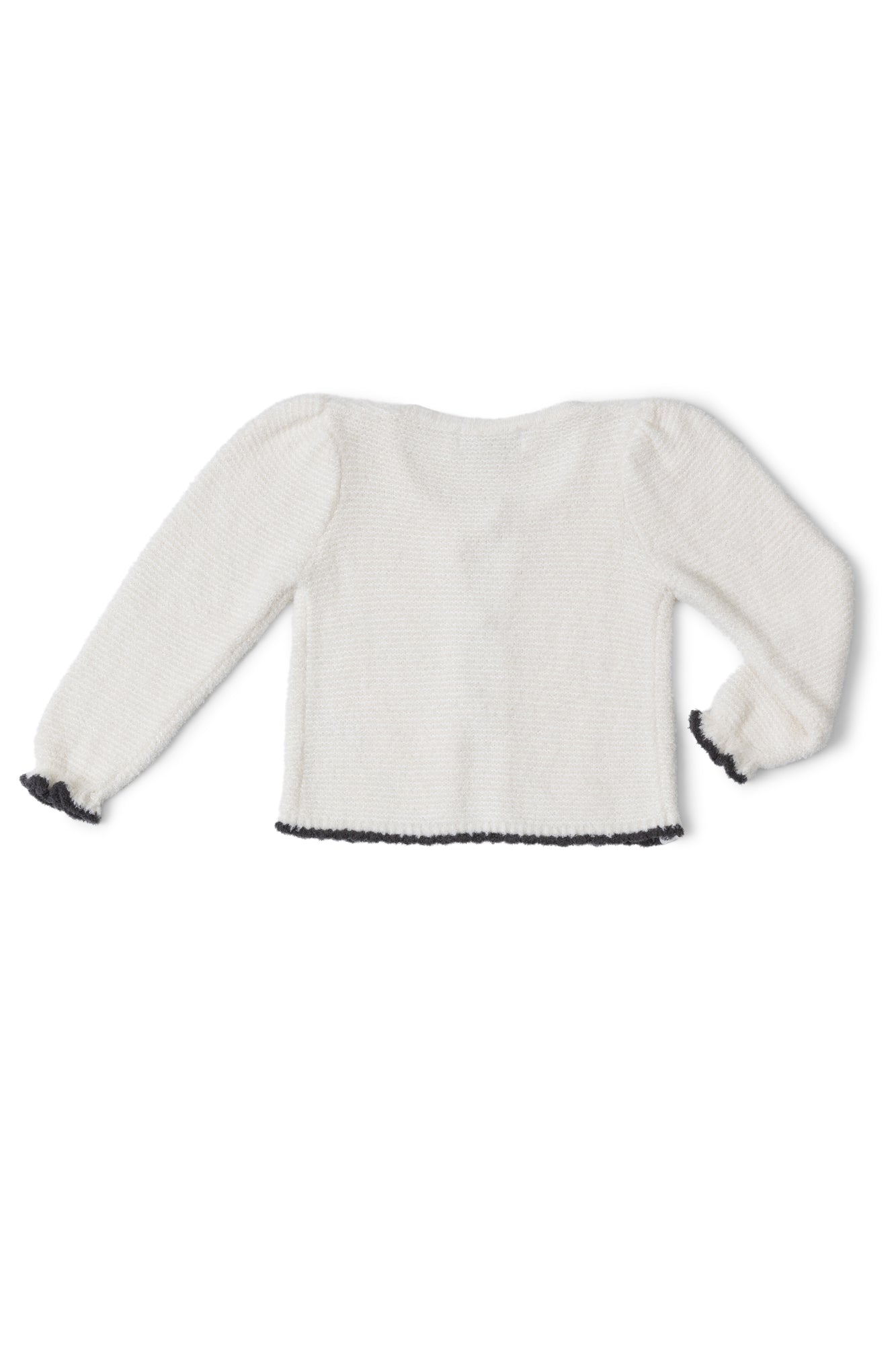 Toddler | CozyChic Lite Scalloped Cardigan | Cream/Carbon