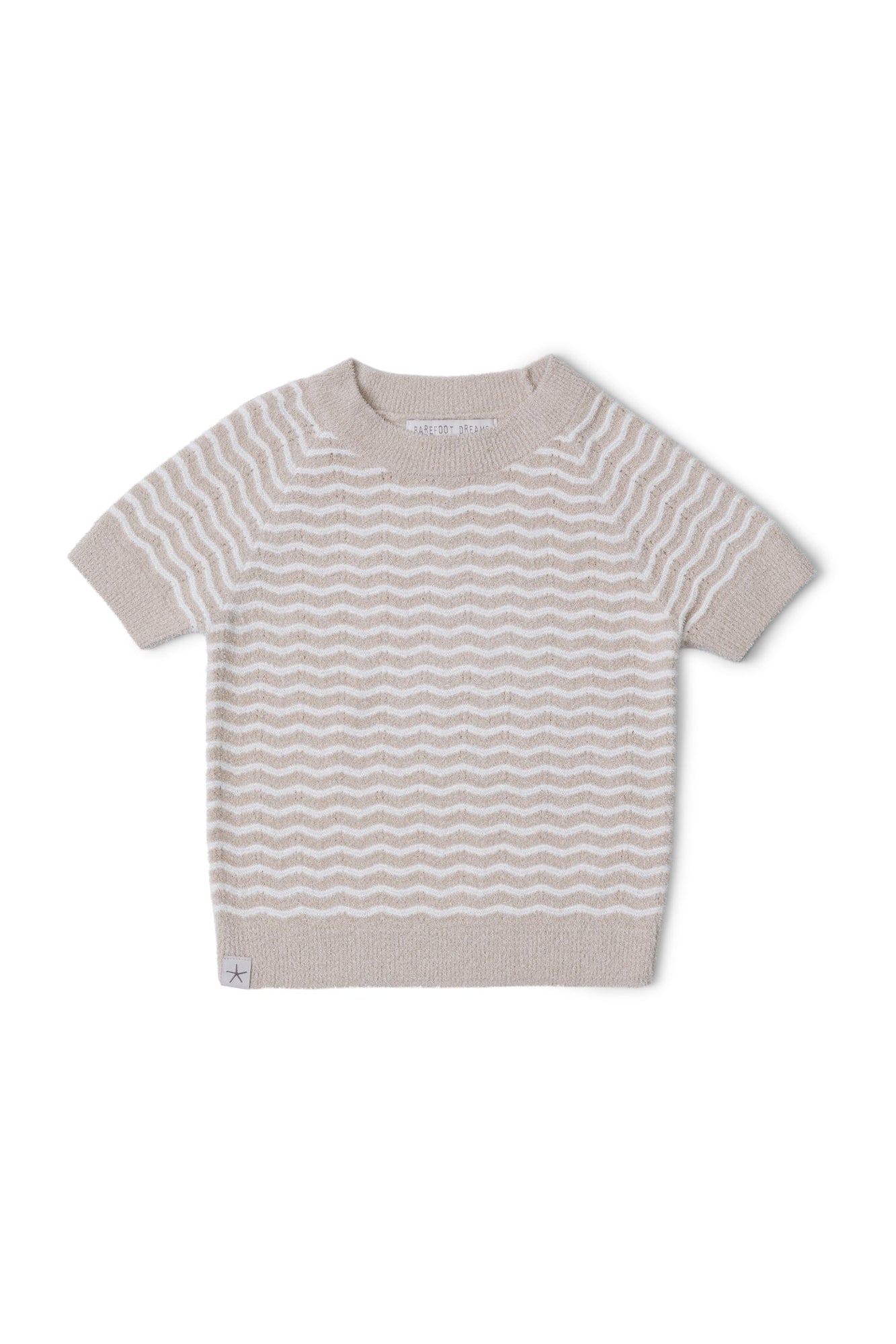 Toddlers | Cozychic Ultra Lite Wavy Raglan Tee | Stone/Pearl