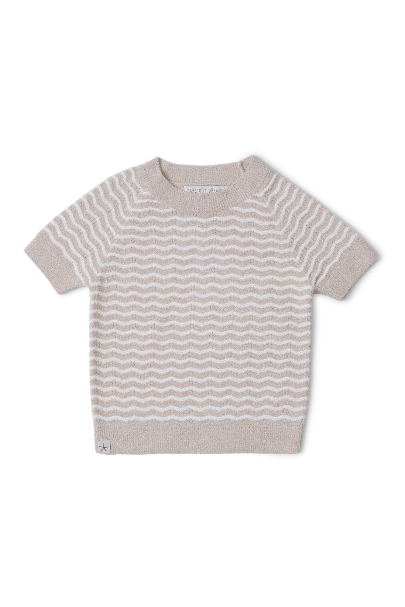 Toddler | CozyChic Ultra Lite Wavy Raglan Tee | Stone/Pearl