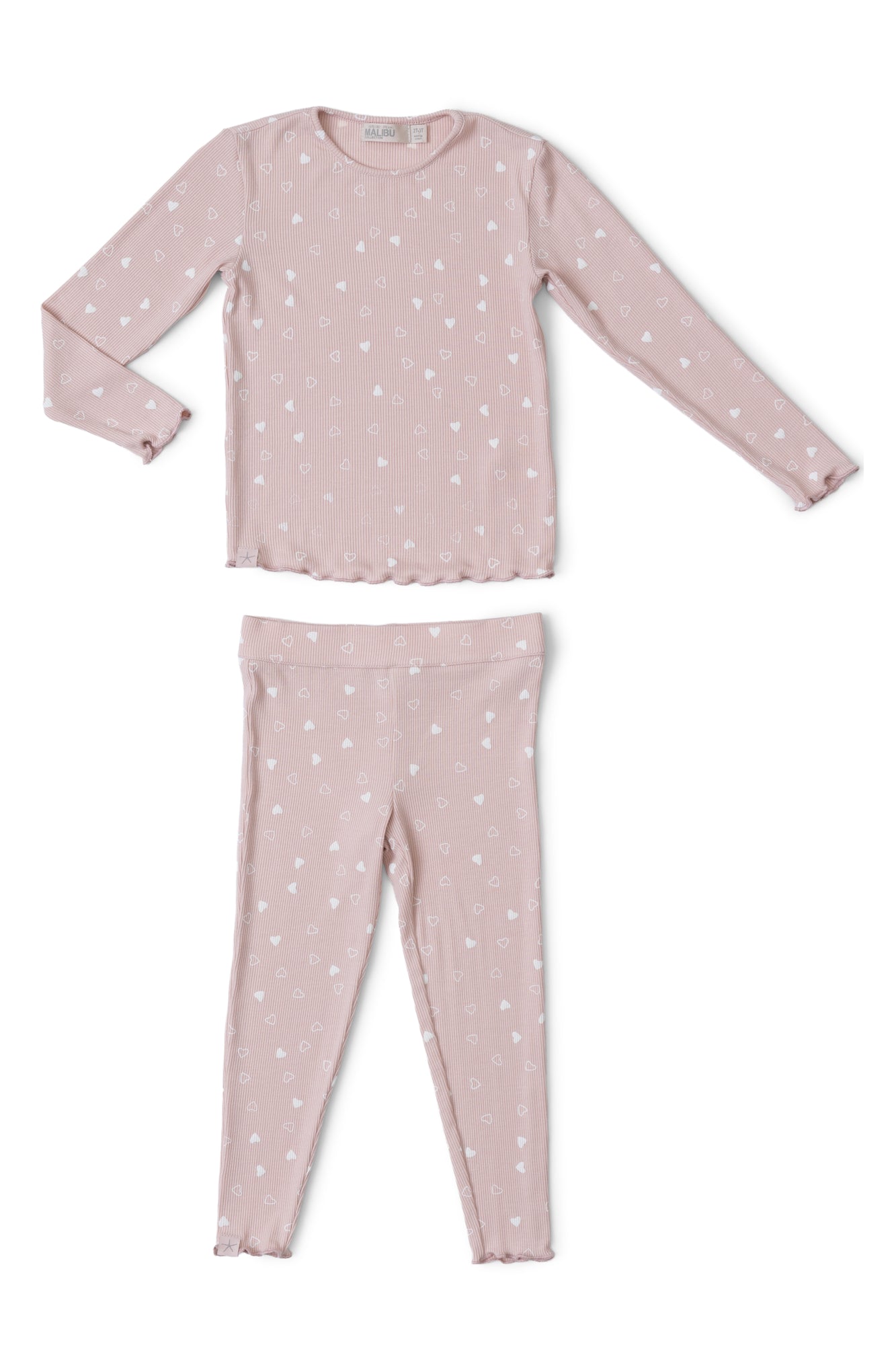 Toddler | Ultra Soft Rib Set | Dusty Rose/Pearl