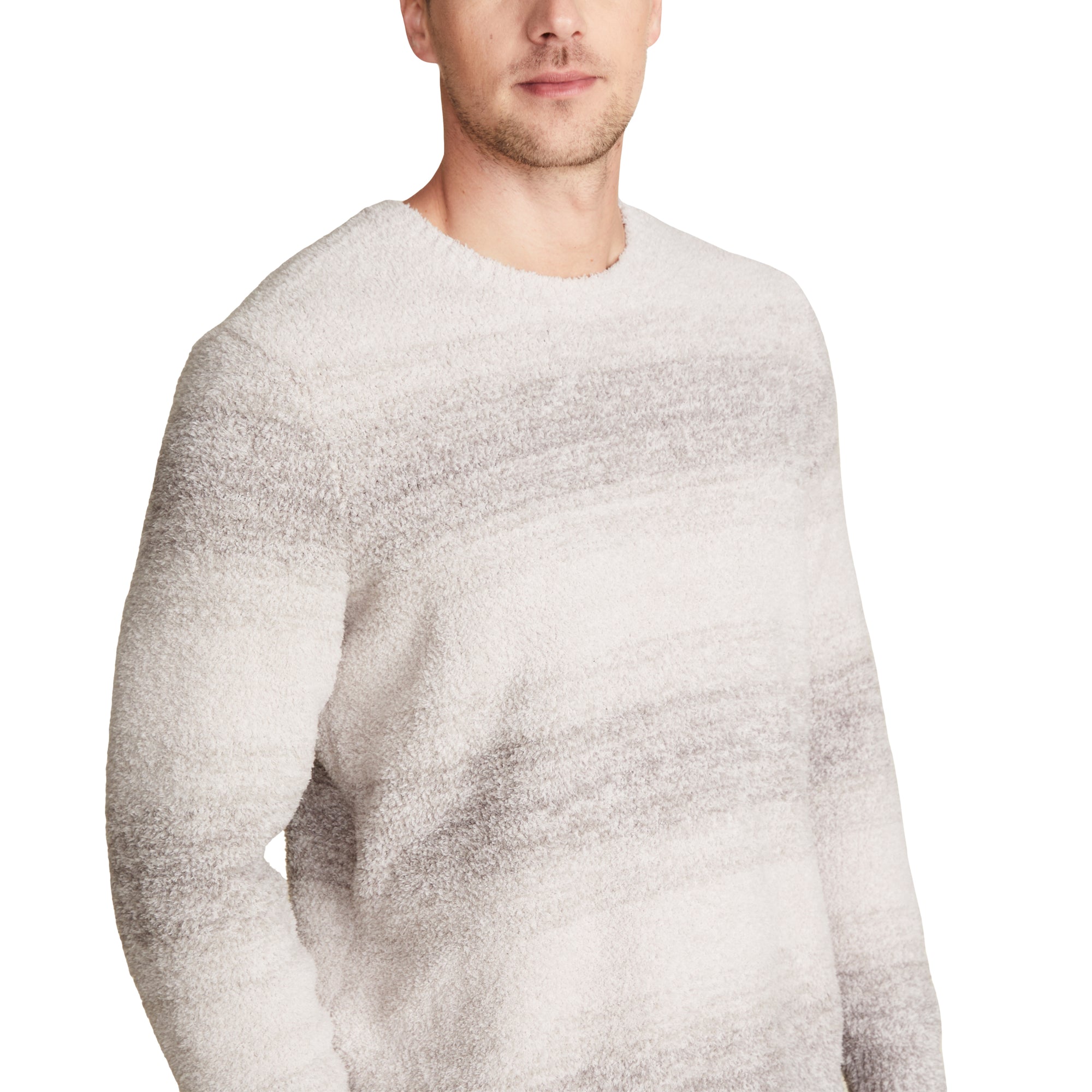 Cozychic Men's Ombre Pullover | Almond Multi