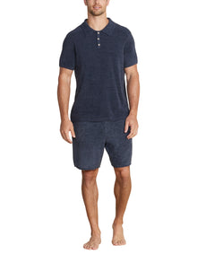 Mens | CozyChic Ultra Lite Short Sleeve Polo | Indigo