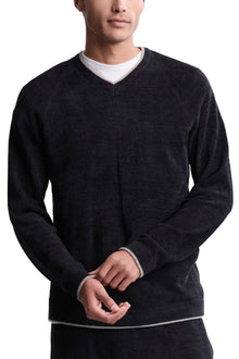 Mens | CozyChic Ultra Lite V-Neck | Black