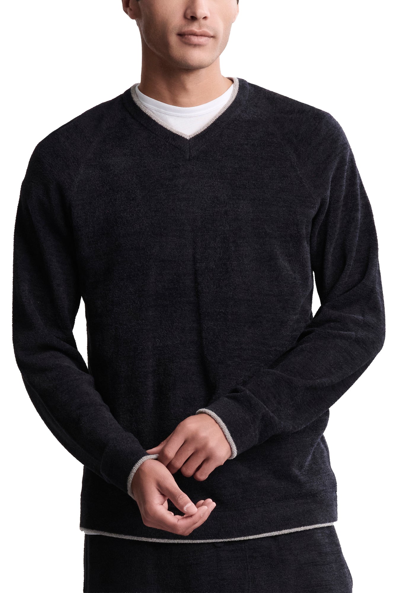 Mens | CozyChic Ultra Lite V-Neck | Black